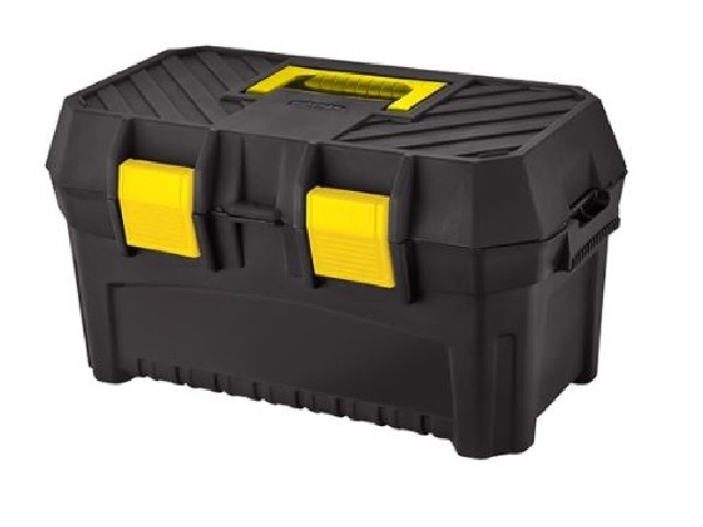 Ящик для инструментов Saturn 16,5, 420х250х230 мм со вставкой (черный)